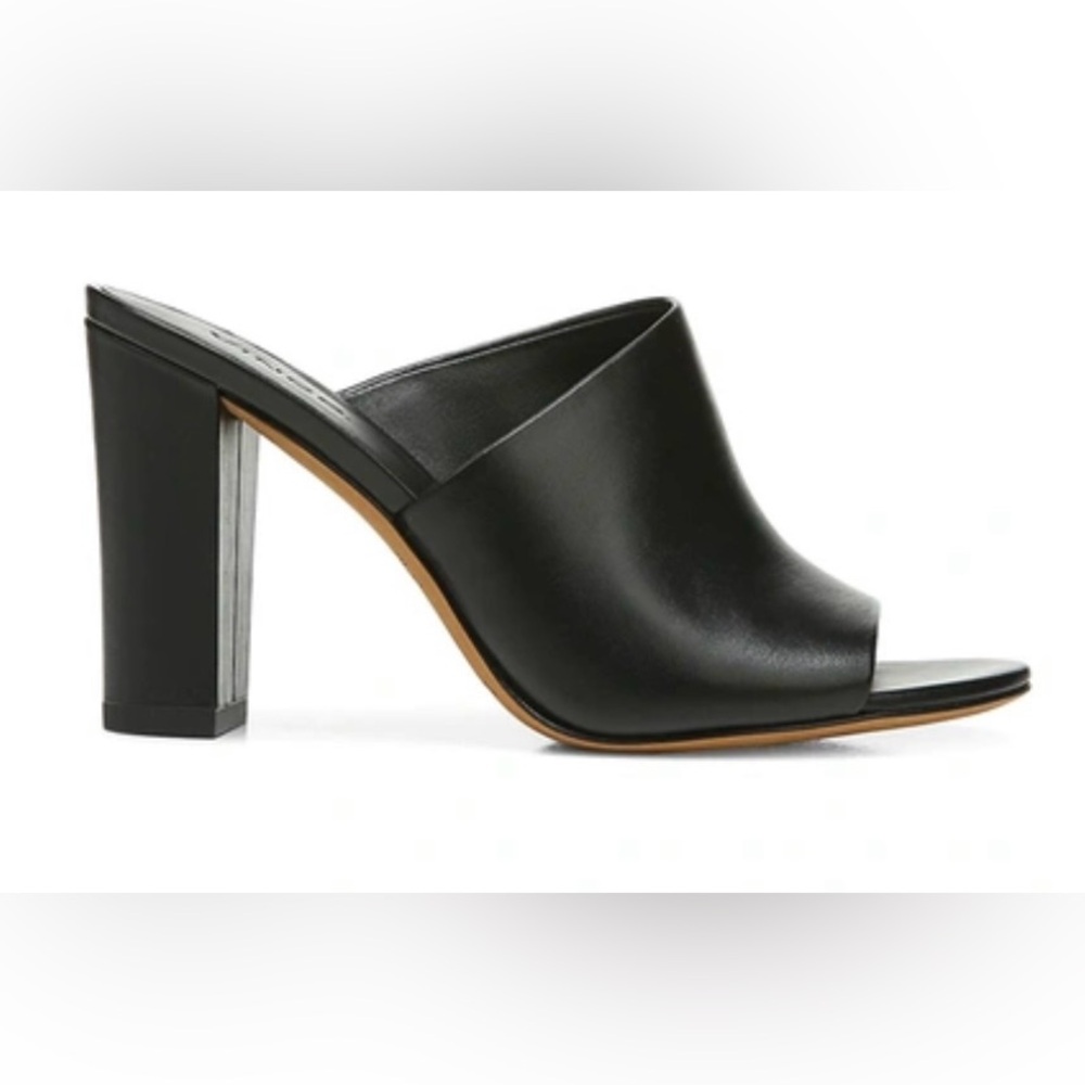 Vince Hanna Asymmetrical Leather High Heel Sandals